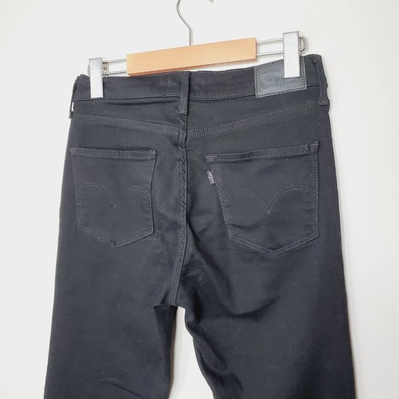 LEVI'S 720 Black High Rise Super Skinny Jeans - Picture 5 of 11